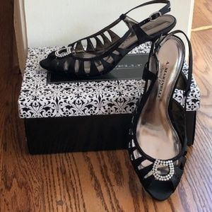 A. Marinelli Velegant Black Satin with Bling 6M